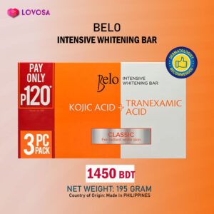 Belo Intensive Whitening Soap (3 Bars x 65g) Classic Kojic Acid+Tranexamic Acid