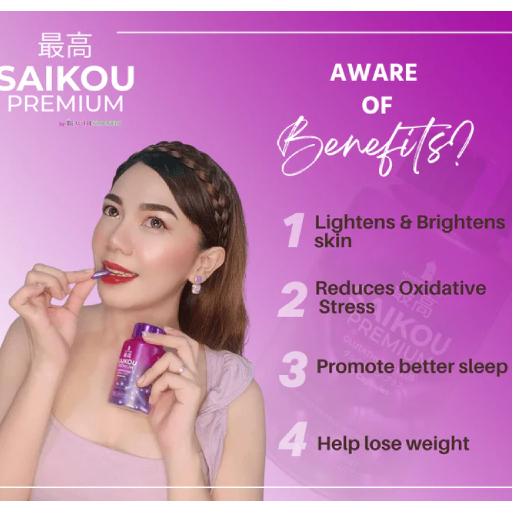 SAIKOU Premium Glutathione Plus 60 Capsules - Image 2